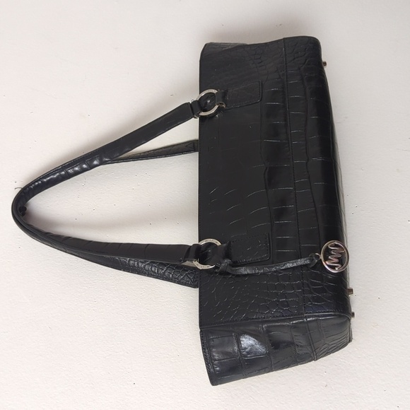 EUC Monsac Black Croc-Embossed Baguette Bag - 100% leather - Picture 2 of 12
